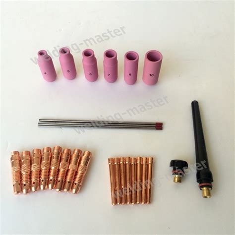 Free Shipping Tig Welding Torch Consumables Tungsten Electrode Nozzle