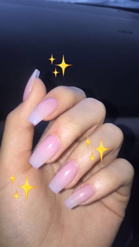 White To Pink Ombré Acrylics Using Powder No Gel Pink Powder Nails