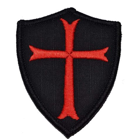 Knights Templar 25x3 Shield Patch Tactical Gear Junkie