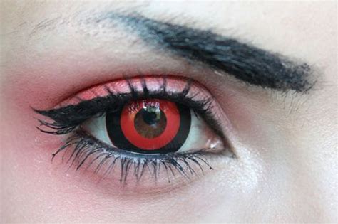 Crazylab Black And Red Tokyo Ghoul Mini Sclera Circle Lenses