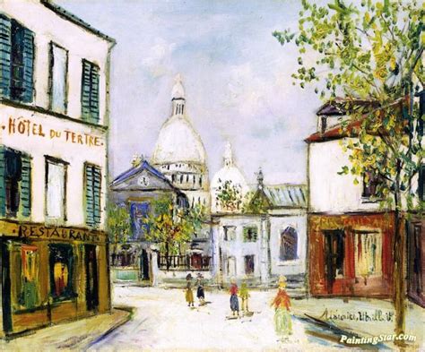 Sacré Coeur In Montmartre Artwork By Maurice Utrillo Oil Painting And Art