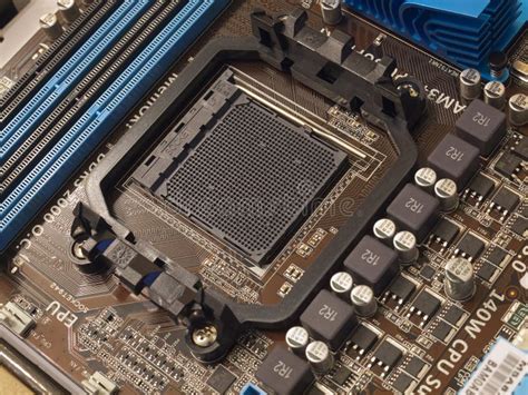 Cpu Socket On Computer Motherboard Stock Photo Image Of Computer