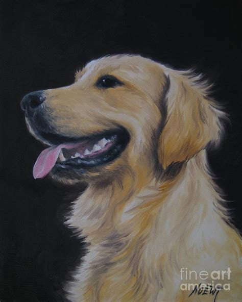 Golden Retriever Nr 3 Painting By Jindra Noewi
