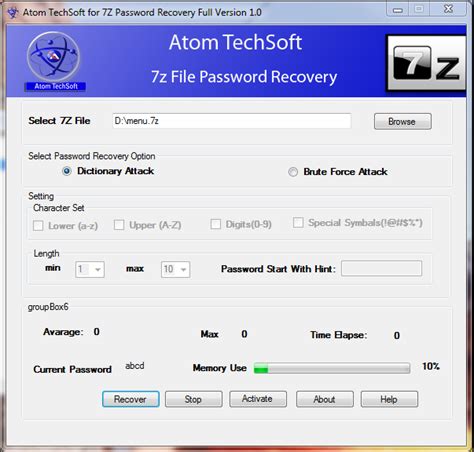 Atom Techsoft 7z Password Cracker Software Bmw Forum