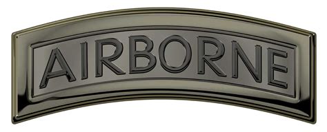 Airborne Tab Subdued Metal Sign 17 X 7 North Bay Listings