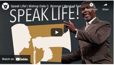 Sermon By Bishop Dale C Bronner Speak Life Naijapage
