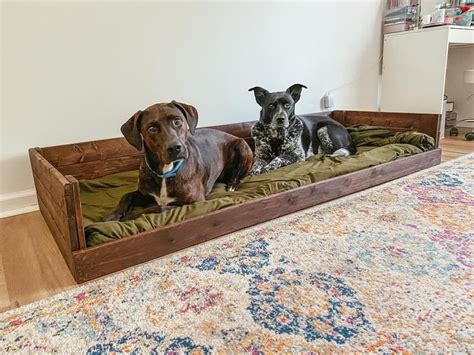 Extra Large Dog Bed Frame Solid Wood Dog Bed Double Dog Bed Etsy