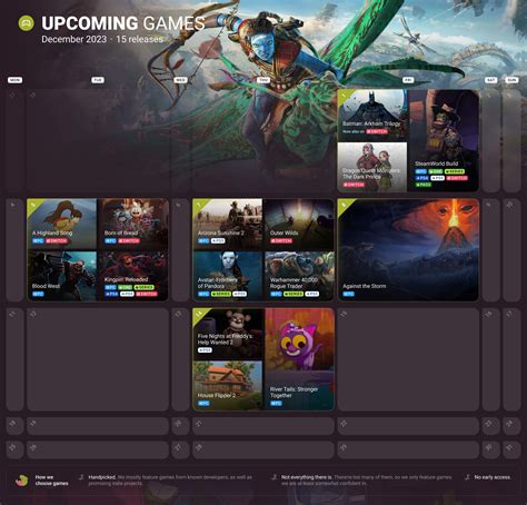 My friends and I made a calendar of upcoming games for December 2023