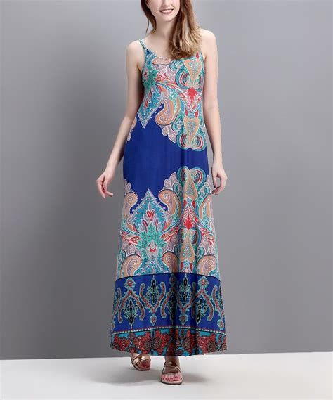 Blue Paisley Maxi Dress By Reborn Collection Zulily Zulilyfinds