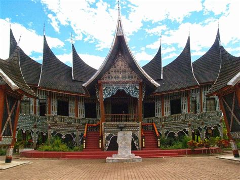 Rumah Gadang Or Rumah Bagonjong House For The Minangkabau People Are