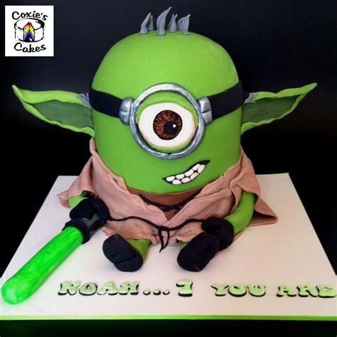 Yoda From Star Wars Minion Mashup Cake What A Super Cool
