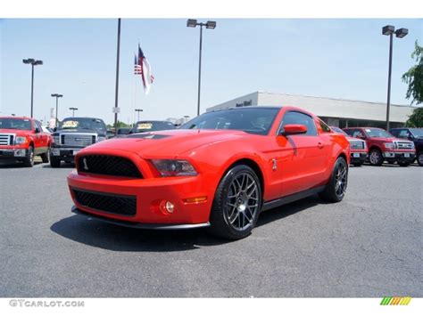 Race Red 2012 Ford Mustang Shelby Gt500 Svt Performance Package Coupe
