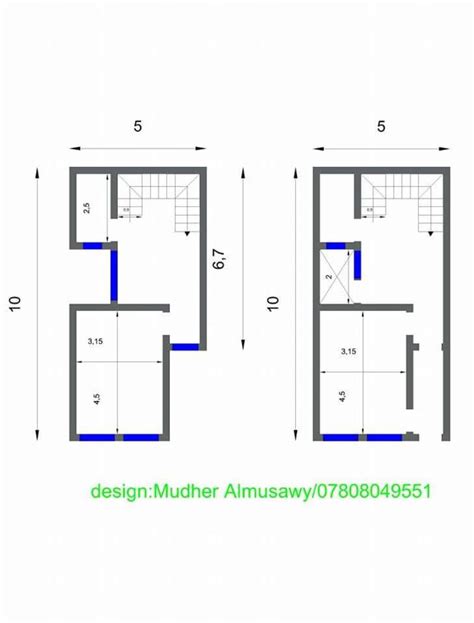 تصميم مخطط لبيتك بطريقة أنيقة و بمنظور 2d و 3d بـ 5 خمسات. Tasmim Blog: تصميم منزل 50 متر واجهة واحدة