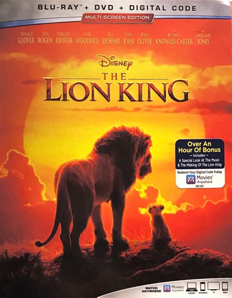 Disneys “the Lion King” 2019 Dvd And Blu Ray Review The Geekiary