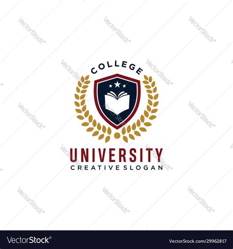 College Logo Design Template Vector Illustration University College