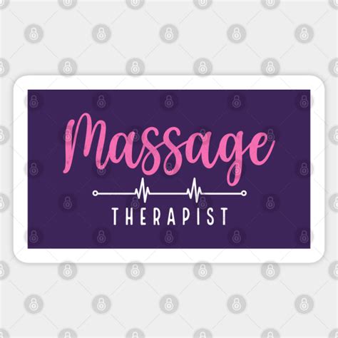Massage Therapist Font Contrast Design Massage Therapist Sticker Teepublic