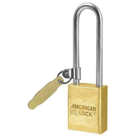 American Lock A42tag Padlock Keyed Different Long Shackle