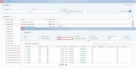 Spend Insight To Action Scenario With Manage Supplier Line Items Fiori