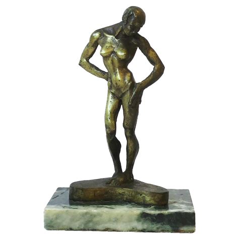 Bronze Art Deco Nude Sculpture By S Melani For Sale At 1stdibs S