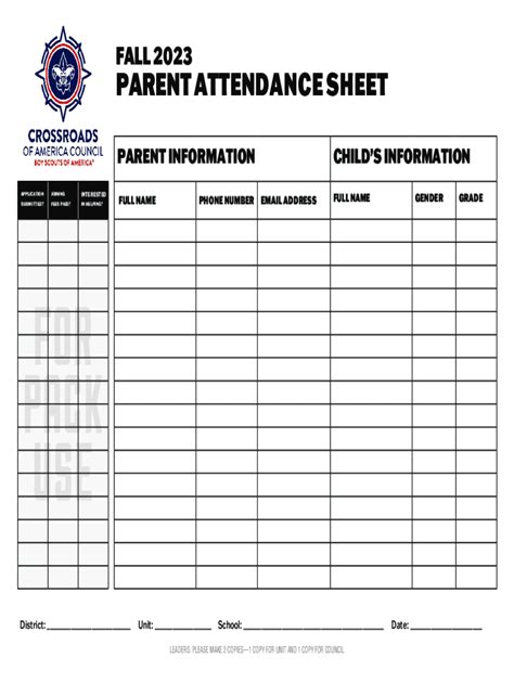 Fillable Online Child Care Attendance Sheet Division Of Early