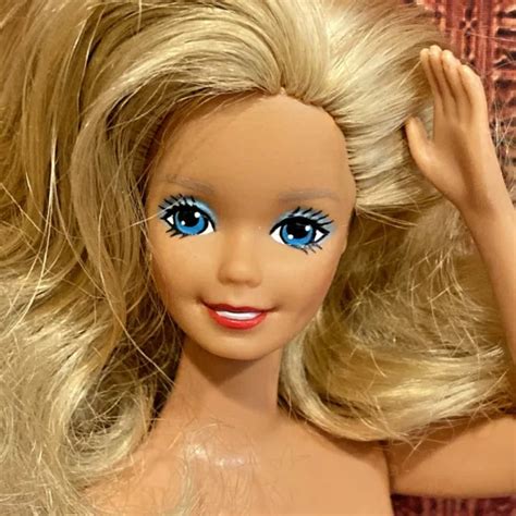 VINTAGE SUPERSTAR ERA Blonde Barbie Mattel 1980s Pretty Nude
