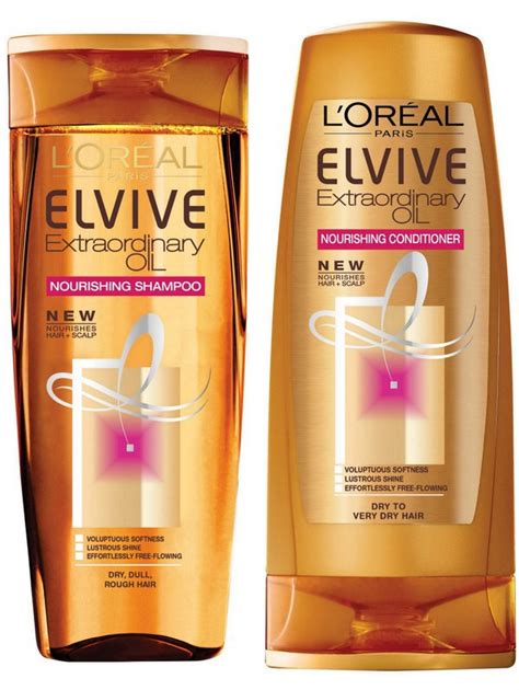 Consider swapping your usual shampoo and conditioner for a system that promotes strong strands, like the l'oréal paris elvive dream lengths restoring shampoo for long, damaged hair and l'oréal paris elvive dream lengths conditioner for long, damaged hair. L'Oreal - L'Oreal Elvive Extraordinary Oil Nourishing ...