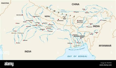 Ganges And Indus River Map