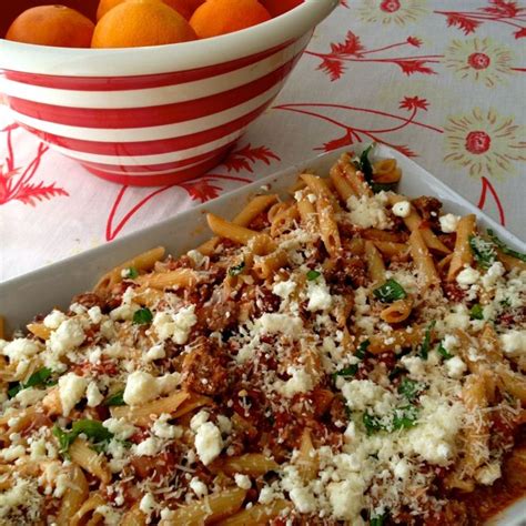Woman with fruits and vegetables. Baked Ziti With Lamb | Baked ziti, Italian recipes ...