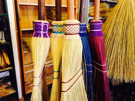 Plaited The Brooms Of Broomcorn Johnnys Brooms And Brushes Broom