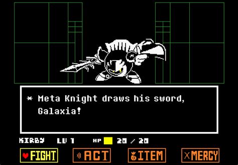 Meta Knight Draws His Sword Undertale Know Your Meme