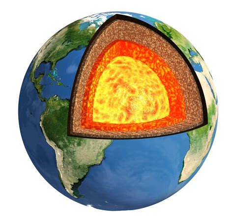 Structure Of The Earth Stock Illustration Illustration Of Crust 38458152