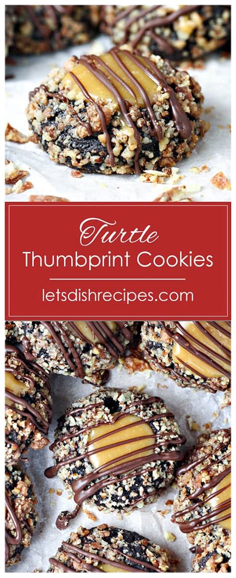 Turtle Thumbprint Cookies Let S Dish Recipes