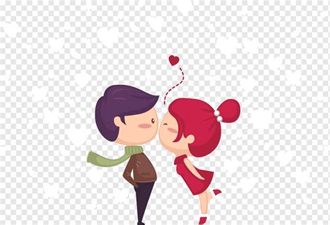 Ilustração De Homem E Mulher Beijo Desenho Amor Bonitos Jovens
