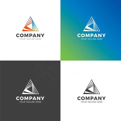 Pyramid Creative Logo Design Template 001884 Template Catalog