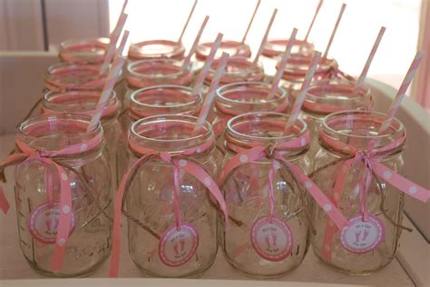 We have several unique ideas about what you can get for your guests for prizes. Baby Shower Mason Jars | Mason jar baby shower, Mason jar ...