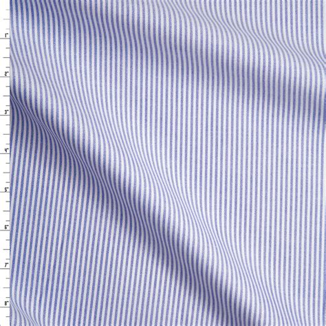 Cali Fabrics Light Blue And White Vertical Stripes Cotton Oxford Cloth