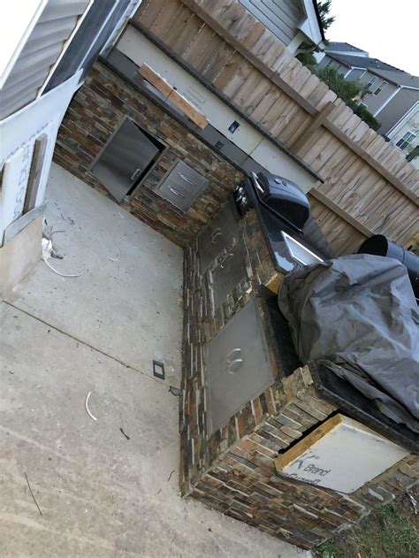 I always had my big washing bins set out on my table, my blue water jug full, and a bottle of dish soap on hand. Pin by Tee Dee on First time building an outdoor kitchen ...