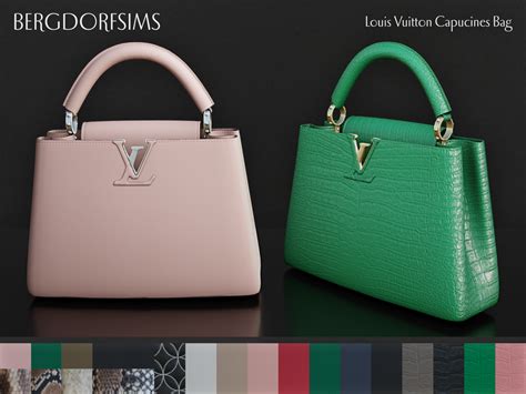 Louis Vuitton Capucines Bag In 2021 Sims 4 Tumblr Sims 4 Sims