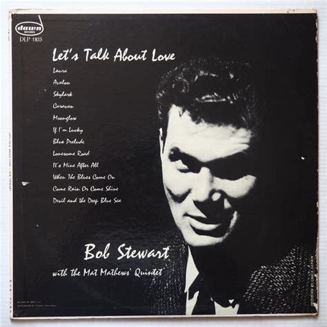 Bob Stewart Lets Talk About Love 1956 Vinyl Discogs