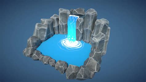 Artstation Stylized Waterfall And Stones Unity Shader Graph