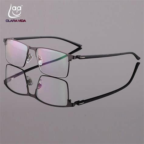 custom made prescription optical glasses photochromic classic large titanium alloy full rim