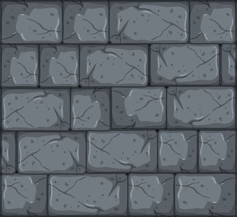 Stone Tiles Texture In Cartoon Style Vector Art At Vecteezy
