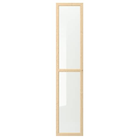 Oxberg Glass Door Birch Veneer 15 34x75 58 Ikea
