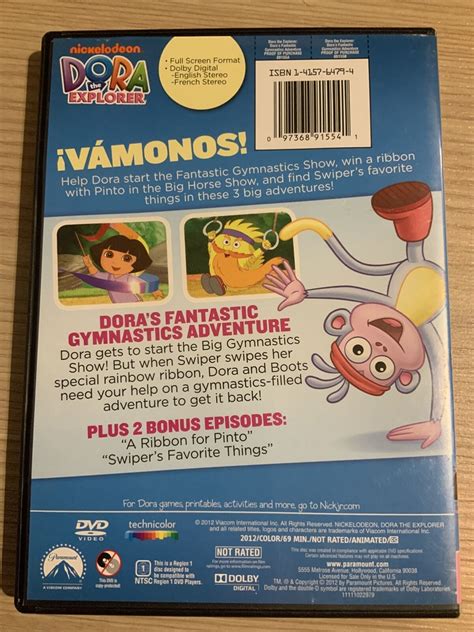 Dora The Explorer Doras Fantastic Gymnastic Adventure Dvd
