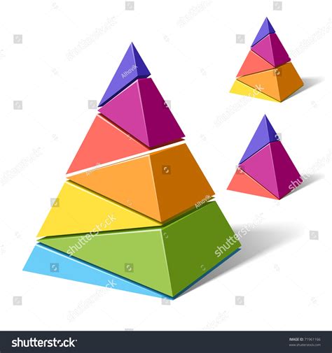 Layered Pyramids Vector Stock Vector Royalty Free 71961166 Shutterstock