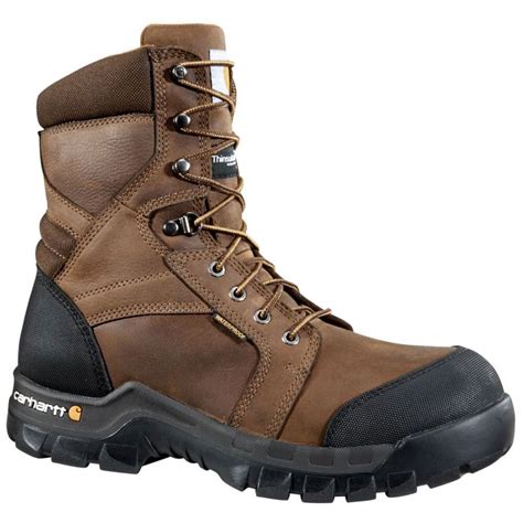 Carhartt Mens Rugged Wp 6in Work Boots Brown Elliottsboots