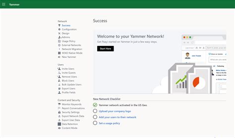 learn how to open microsoft office 365 yammer admin center