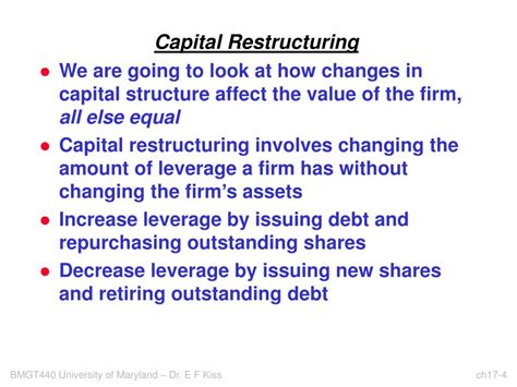 PPT Financial Leverage And Capital Structure PowerPoint Presentation
