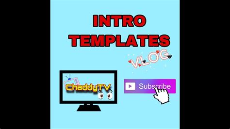 10 Intro Templates For Your Vlog Youtube