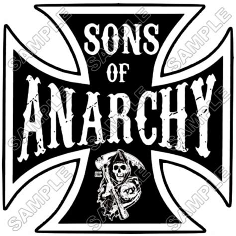 Sons Of Anarchy T Shirt Iron On Transfer Decal 1